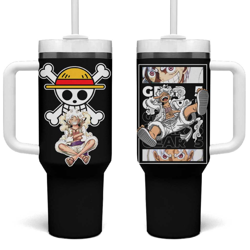 Nika Gear 5th Luffy One Piece Tumbler With Handle Anime Style