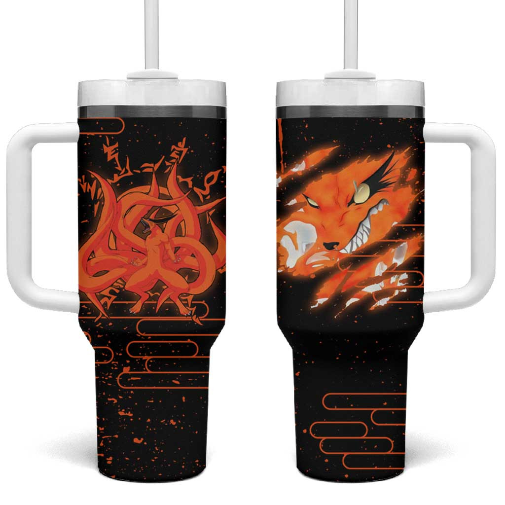 Nine Tailed Beasts Kurama Naruto Tumbler With Handle Anime Style