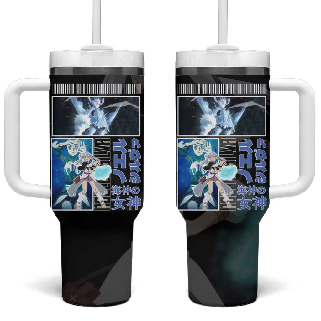 Noelle Silva Black Clover Tumbler With Handle With Black Bull Crest Ocean Spell Aura