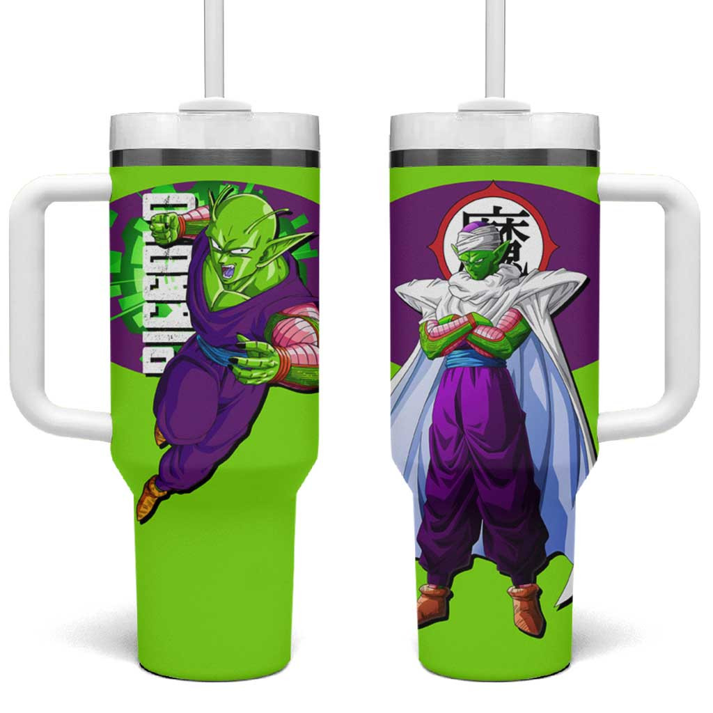 Piccolo Dragon Ball Namekian Warrior Tumbler With Handle With Turban Anime Style