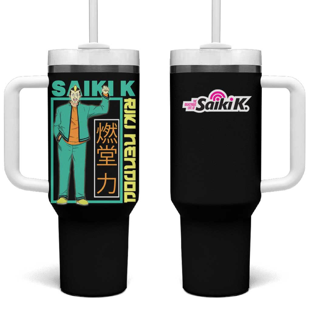 Riki Nendou Saiki K Tumbler With Handle Chill Chaos Edition