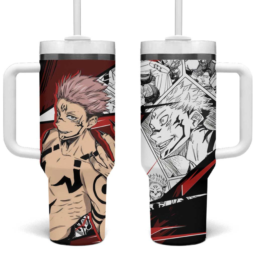 Ryomen Sukuna Jujutsu Kaisen Tumbler With Handle Anime Mix Manga Style