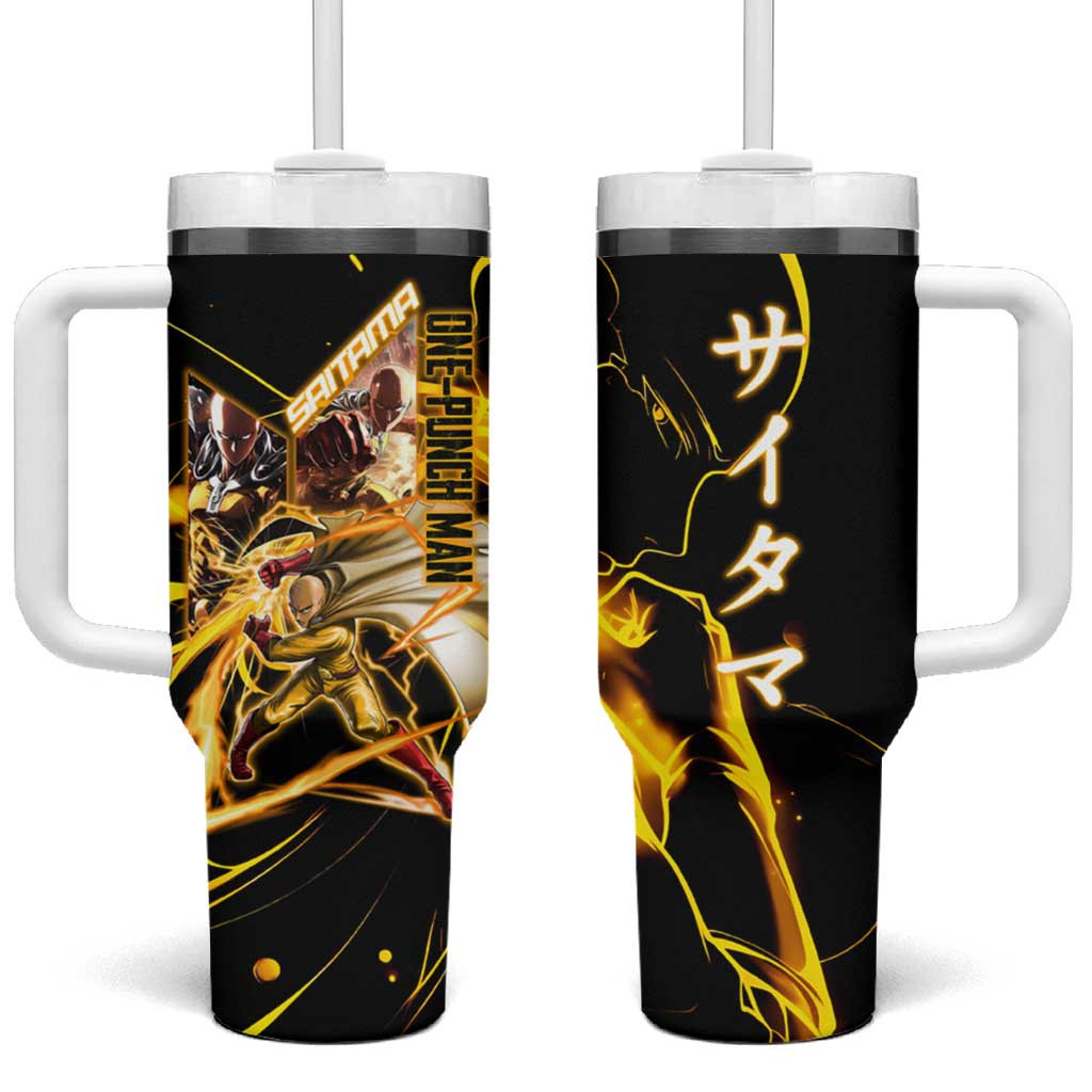 Saitama One Punch Man Tumbler With Handle