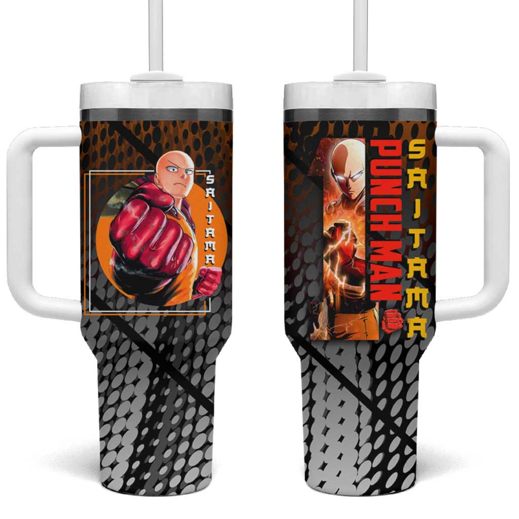 Saitama One Punch Man Tumbler With Handle One Punch Power Urban Style