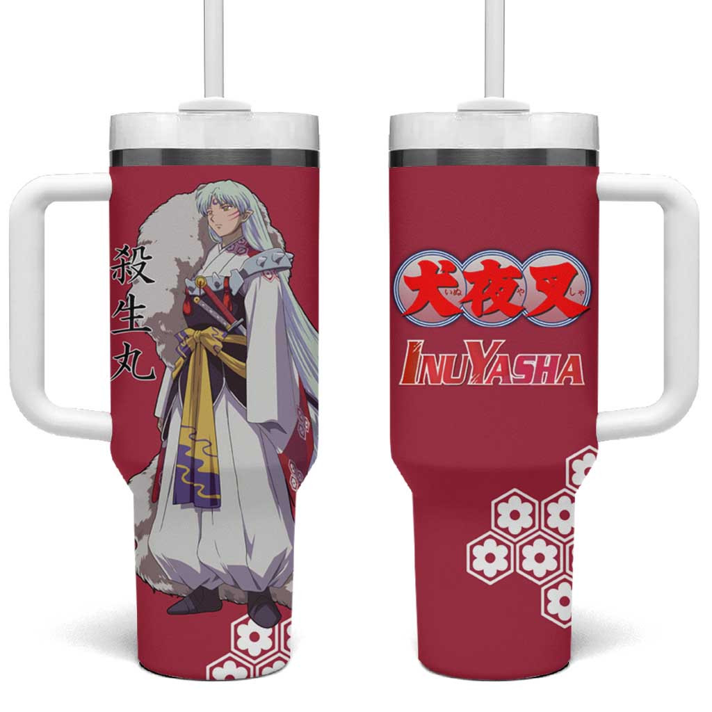 Sesshomaru Inuyasha Cold Tumbler With Handle And Elegant Demon Prince Japan Anime Style