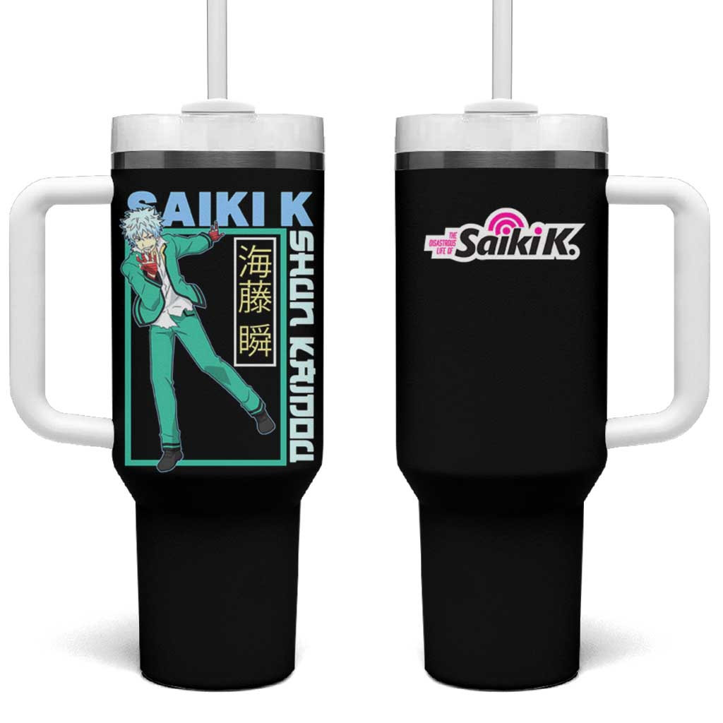 Shun Kaidou Saiki K Tumbler With Handle Chill Chaos Edition