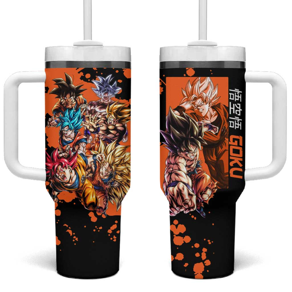 Son Goku Dragon Ball Tumbler With Handle Anime Style