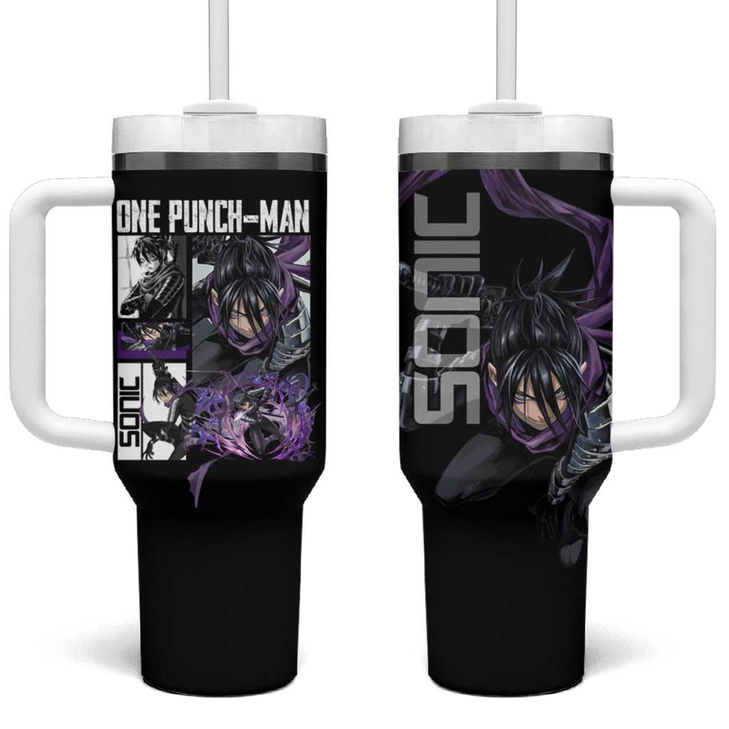 Speed O Sound Sonic One Punch Man Tumbler With Handle Anime Style