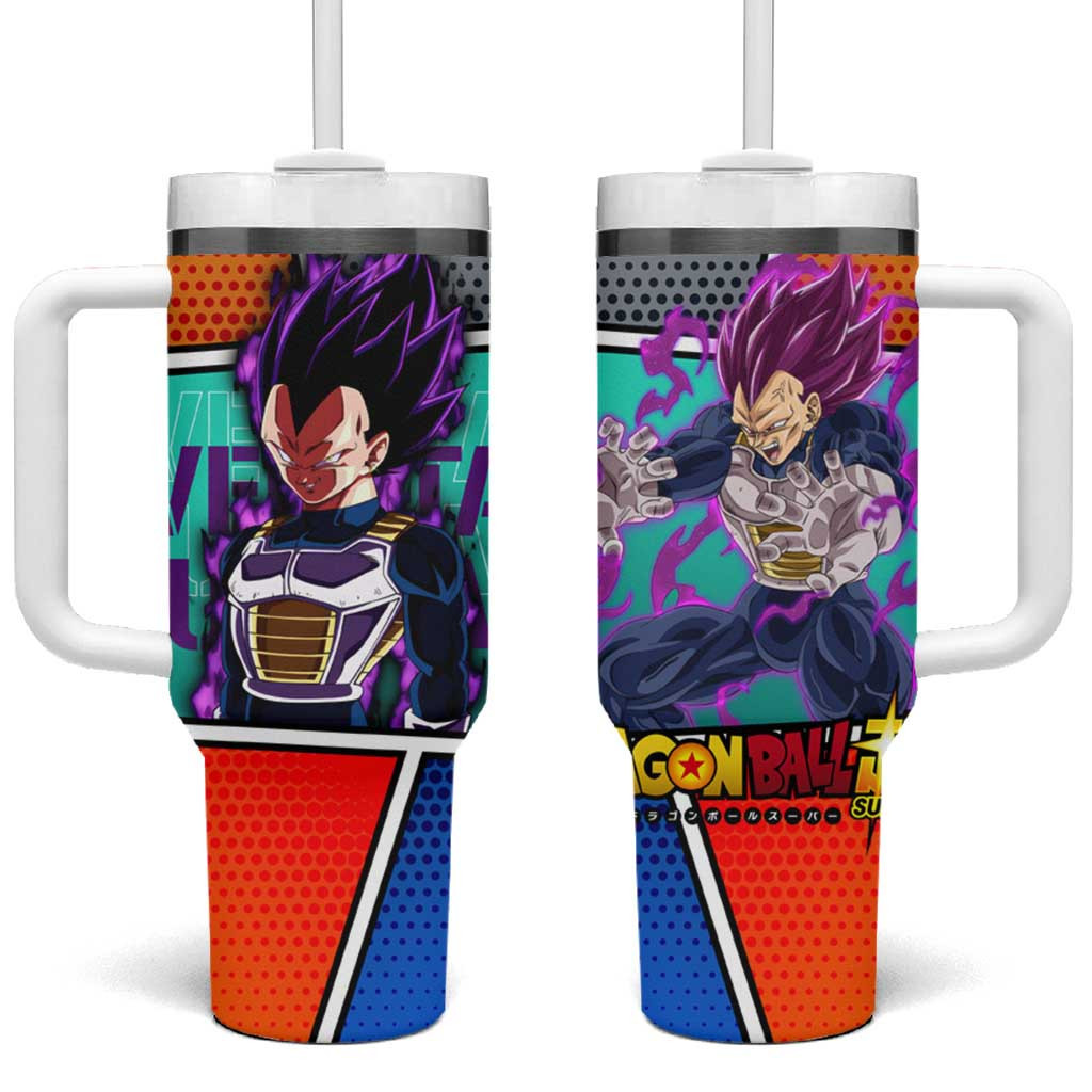 Super Saiyan Purple Vegeta Dragon Ball Tumbler With Handle Anime Style