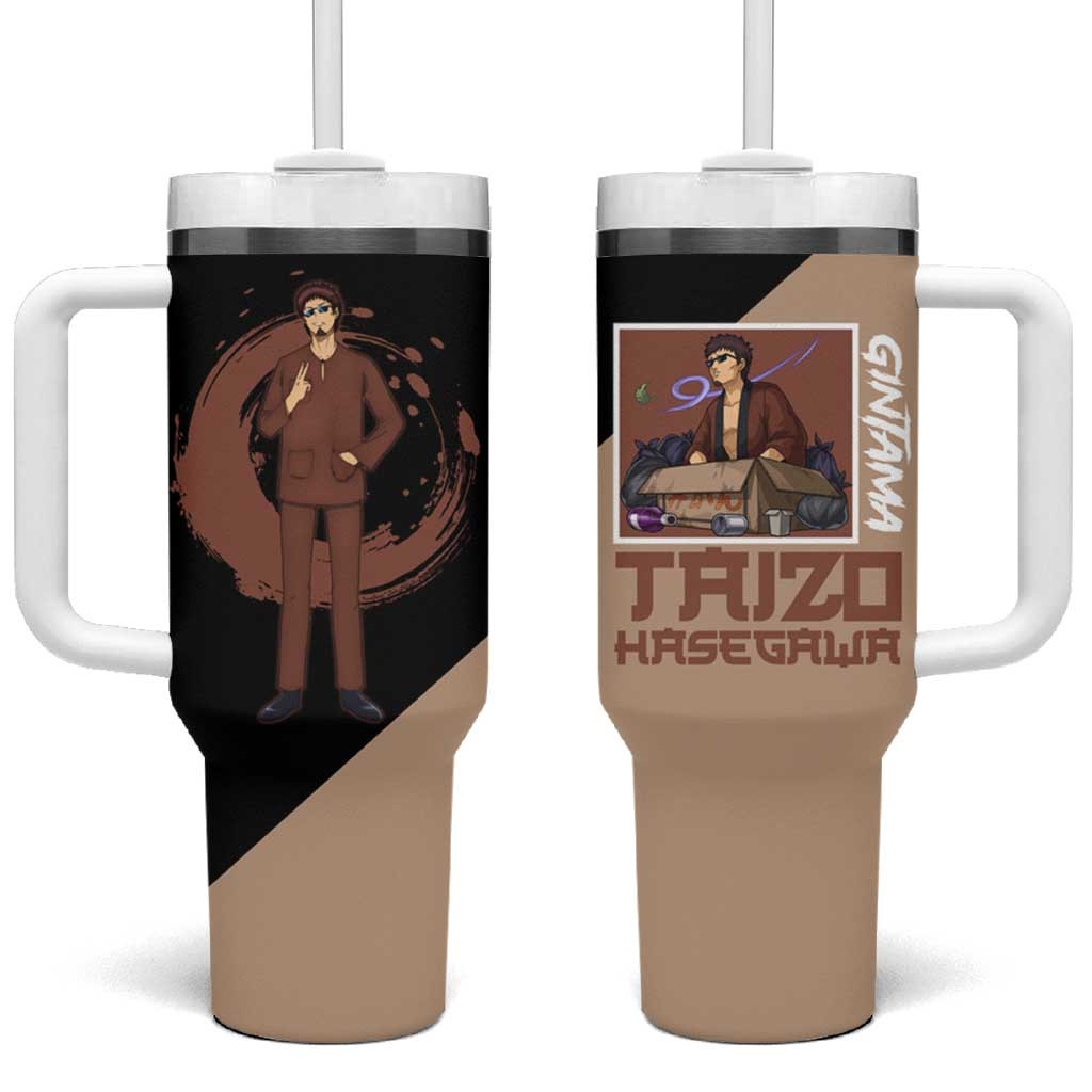Taizo Hasegawa Gintama Tumbler With Handle Lazy Hero