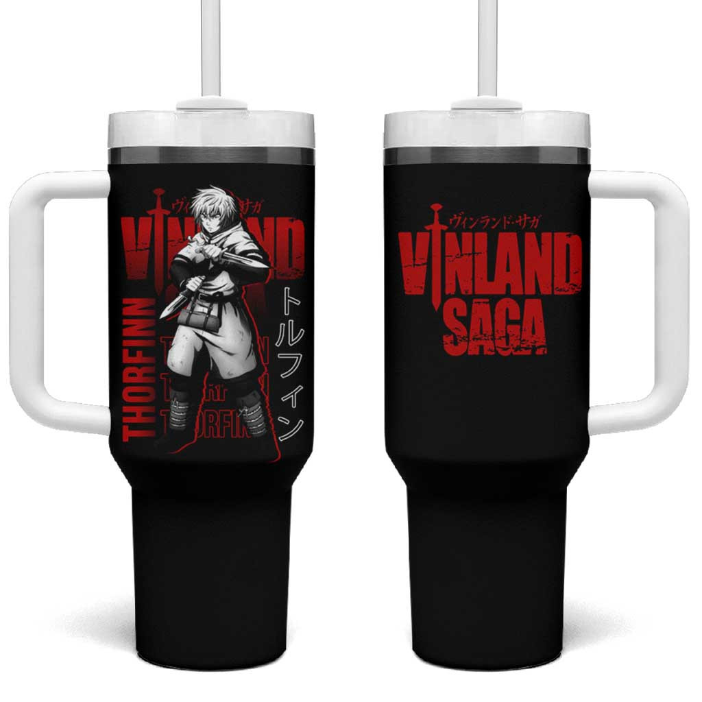 Thorfinn Vinland Saga Tumbler With Handle The Crimson Commander
