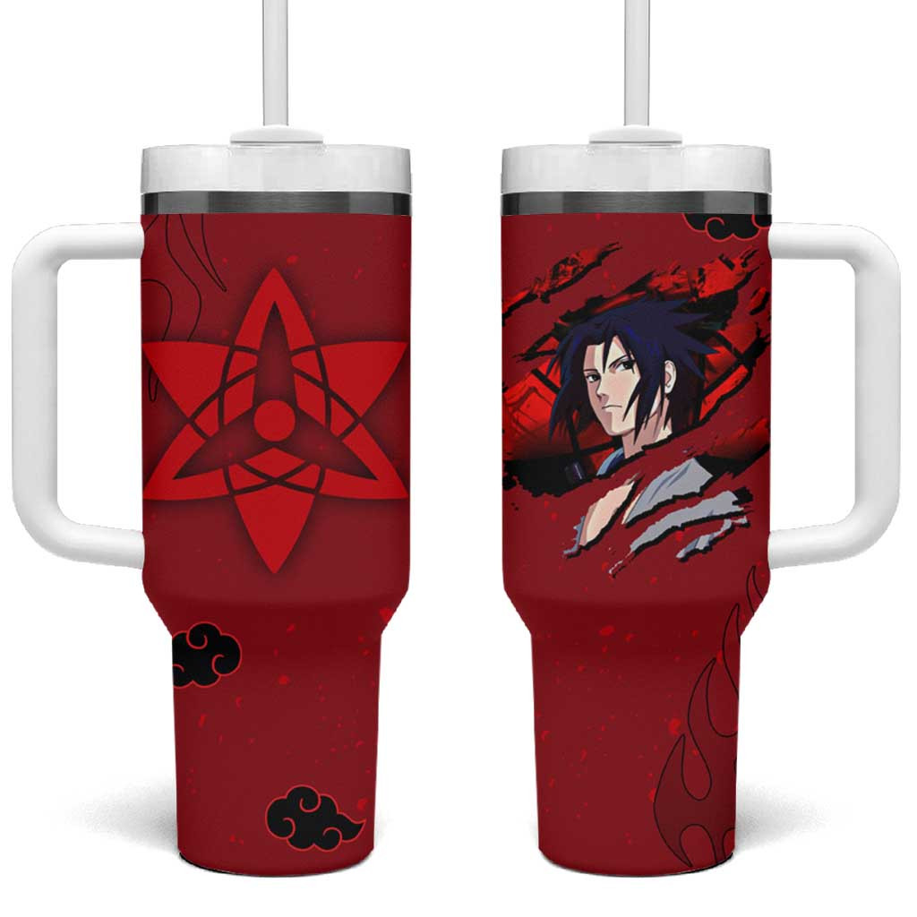 Uchiha Sasuke Naruto Tumbler With Handle Anime Style