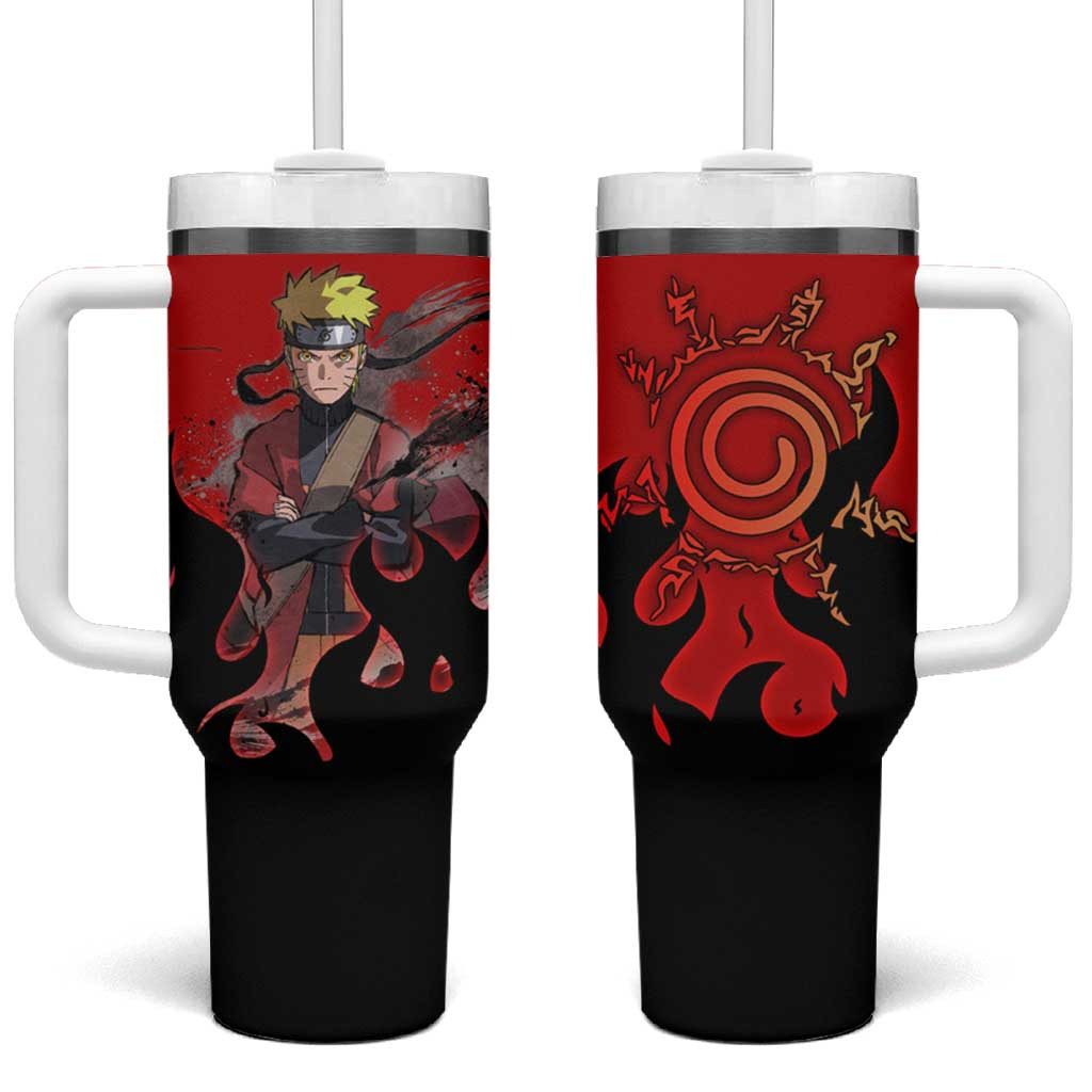 Uzumaki Sage Naruto Tumbler With Handle Anime Style