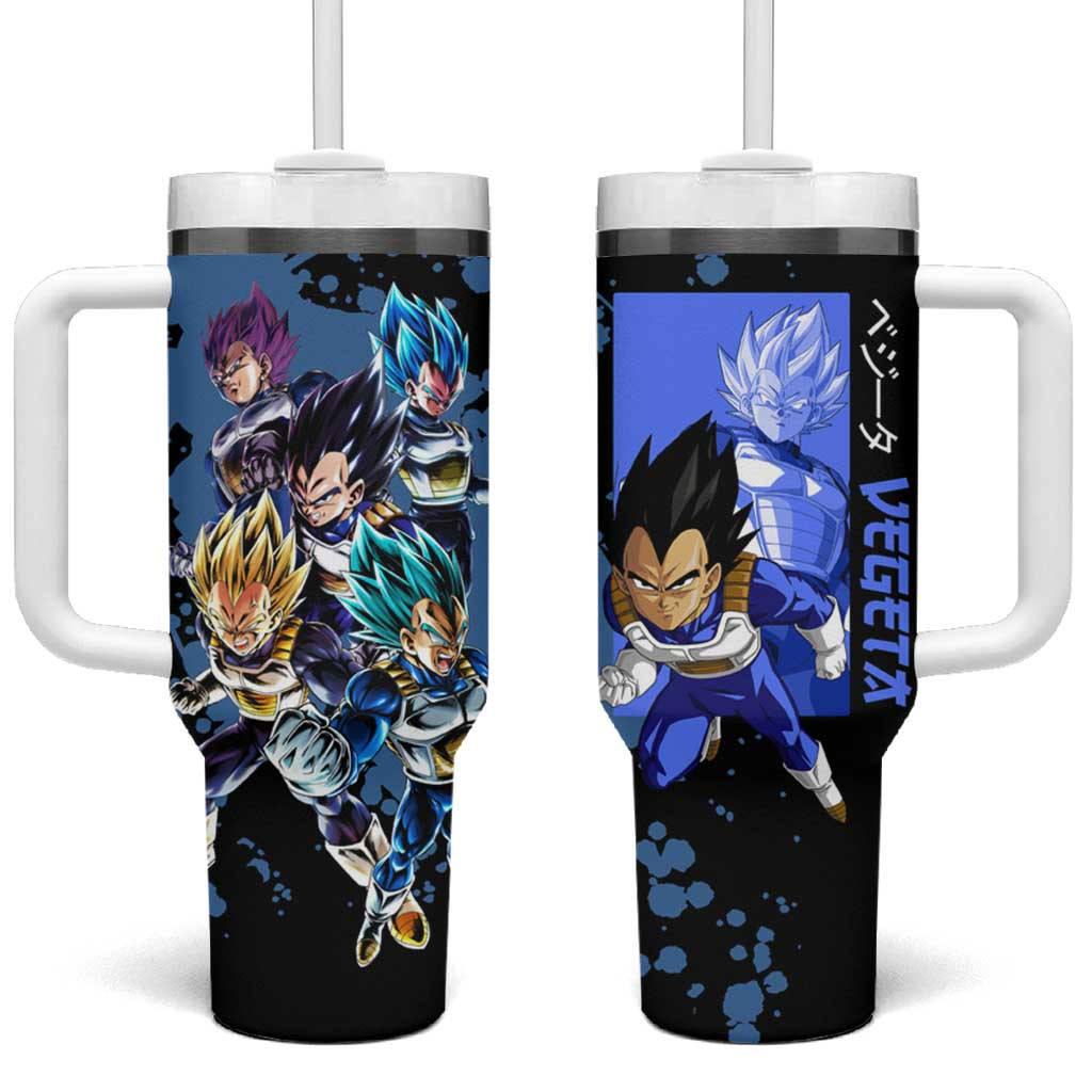 Vegeta Dragon Ball Tumbler With Handle Anime Style