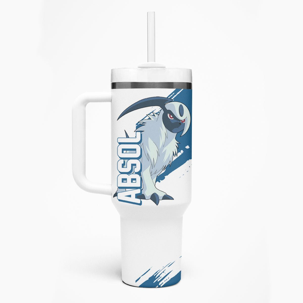 Absol Pokemon Tumbler With Handle Anime Style