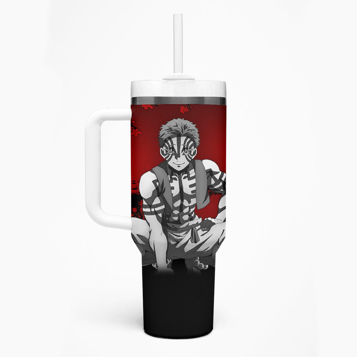 Akaza Demon Slayer Tumbler With Handle Japan Art