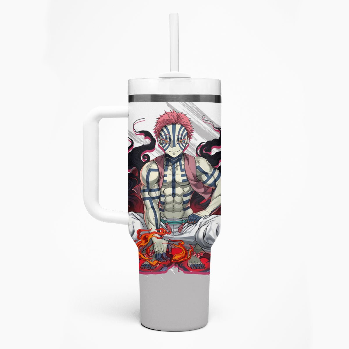 Akaza Tumbler With Handle Demon Slayer