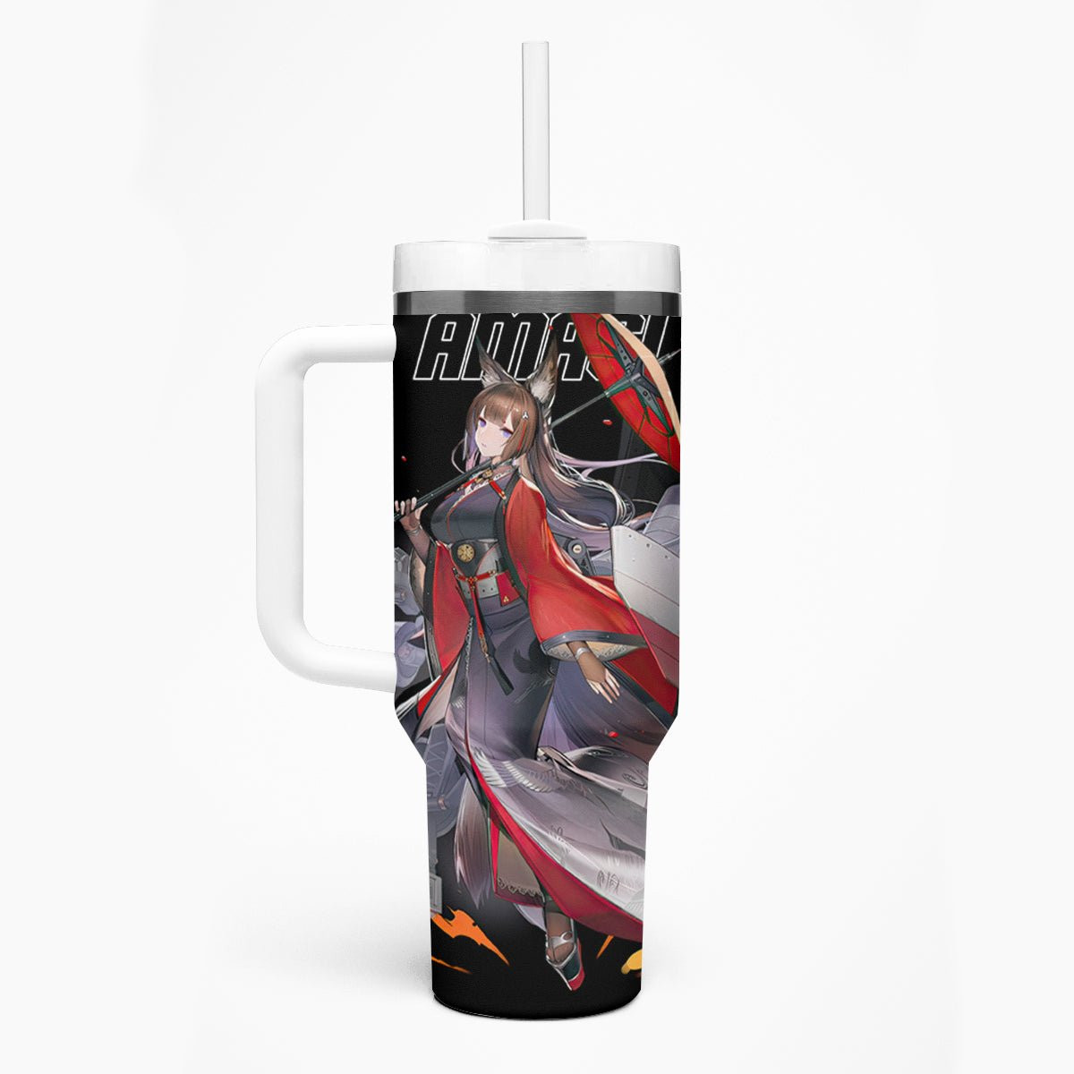 Amagi Azur Lane Tumbler With Handle Anime Game Style