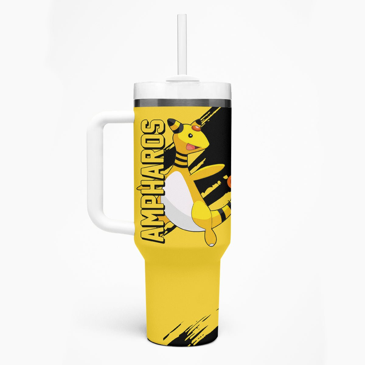 Ampharos Pokemon Tumbler With Handle Anime Style
