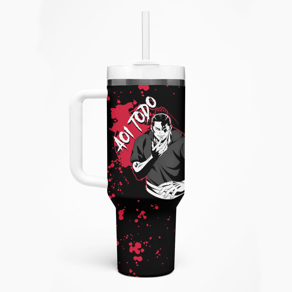 Aoi Todo Jujutsu Kaisen Tumbler With Handle Manga Style Art
