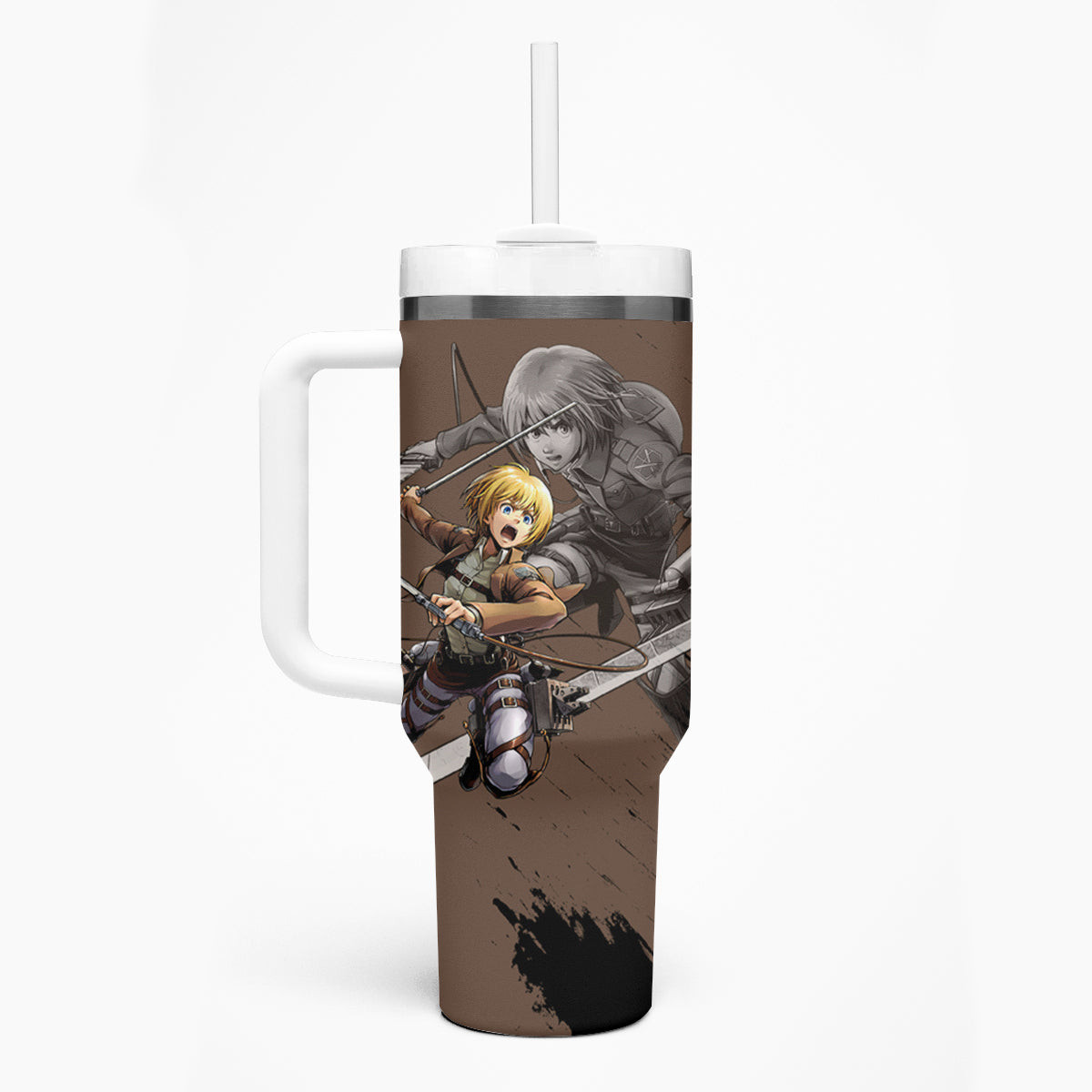 Armin Arler Tumbler With Handle Attack On Titan