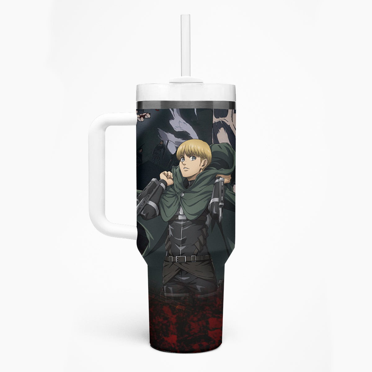 Armin Arlert Final Season Anime Tumbler With Handle Attack On Titan