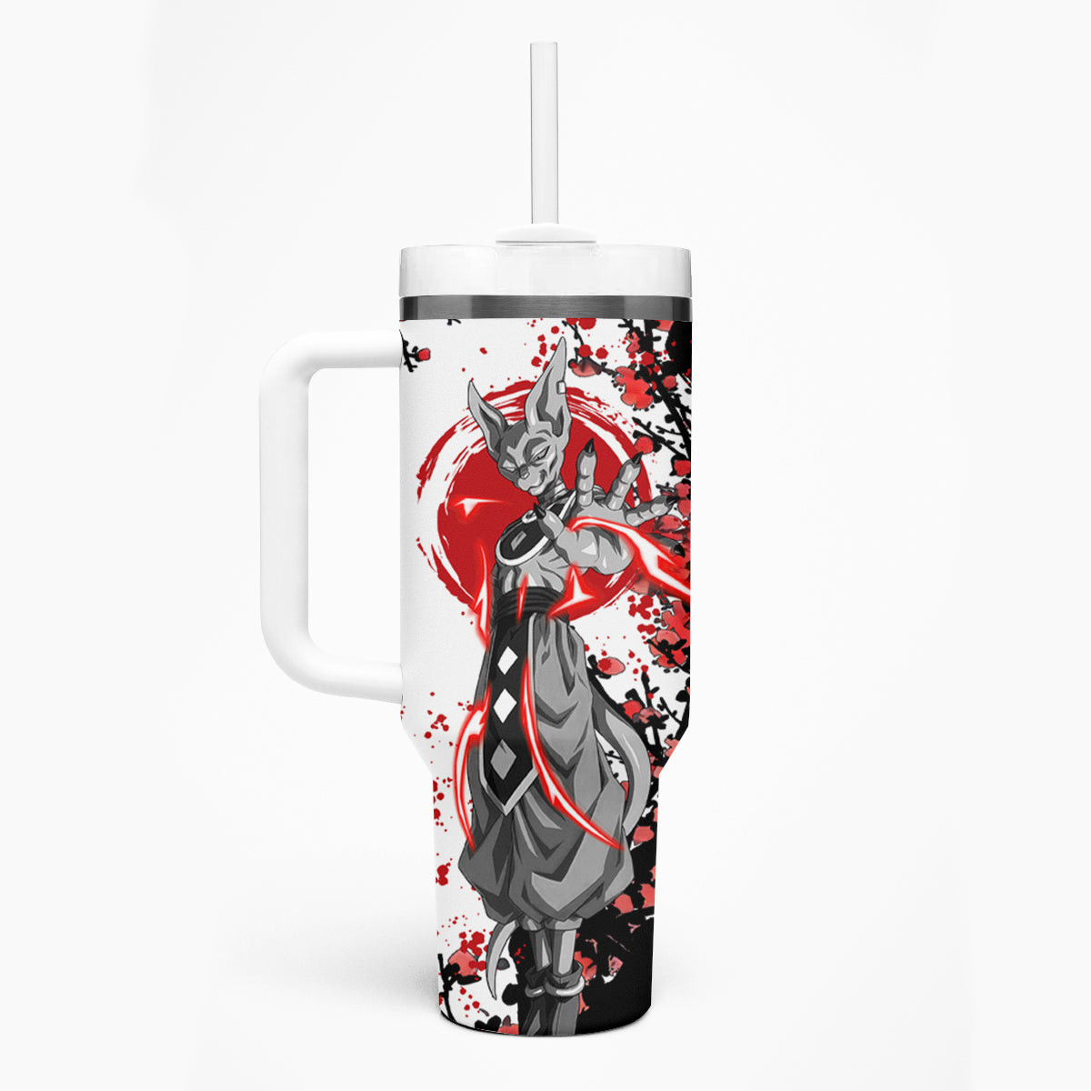 Beerus Dragon Ball Tumbler With Handle Anime Japan Style