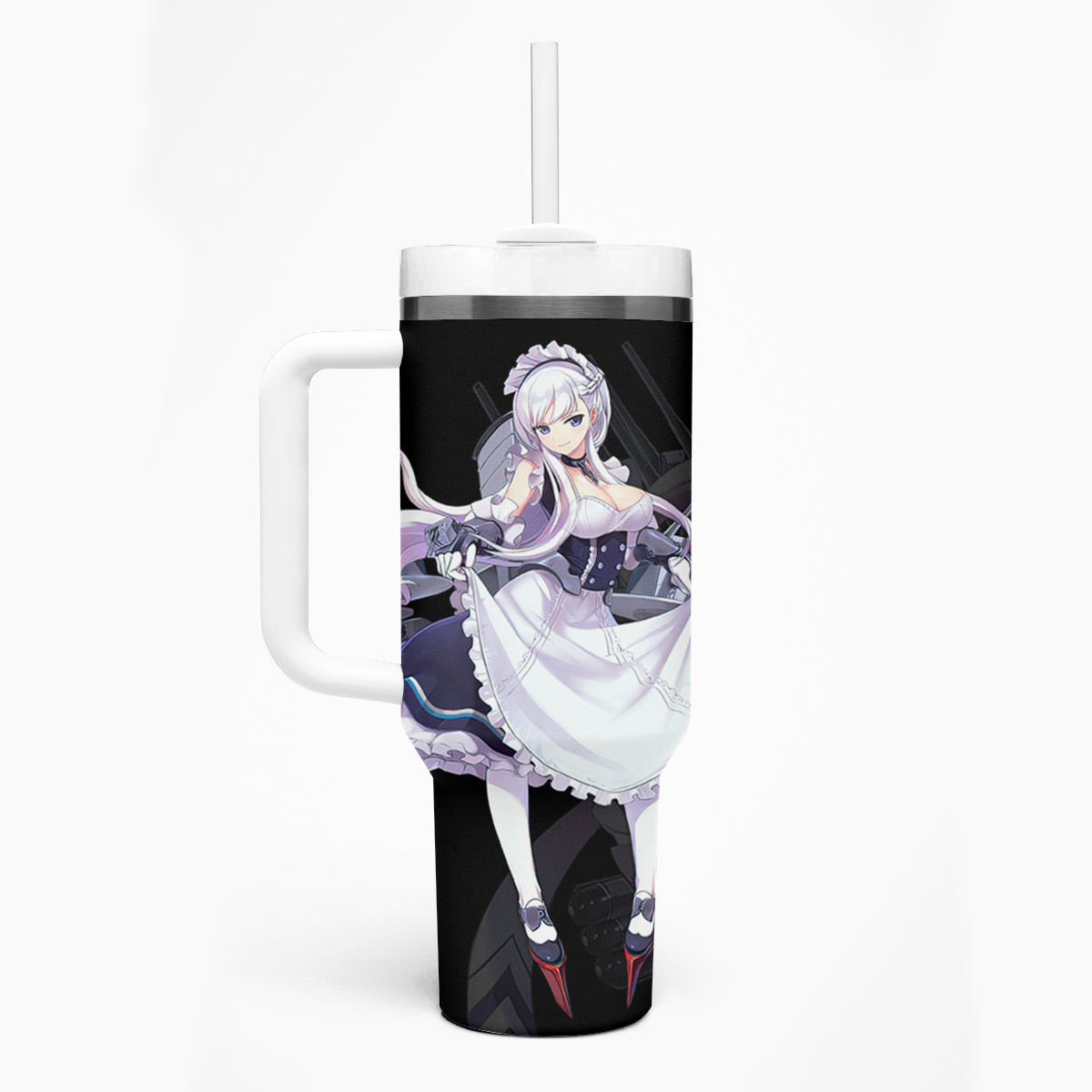 Belfast Azur Lane Tumbler With Handle Anime Game Style
