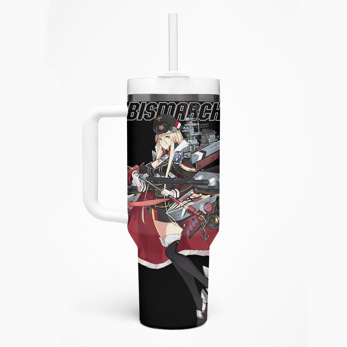 Bismarck Azur Lane Tumbler With Handle Anime Game Style