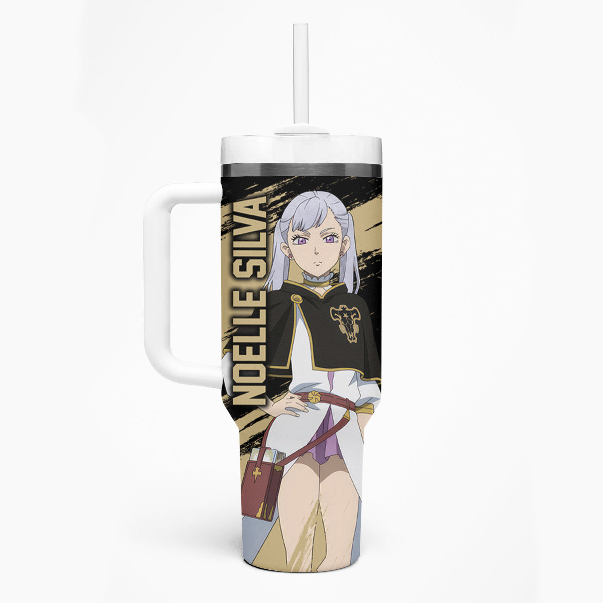 Black Bull Noelle Silva Tumbler With Handle Black Clover Anime