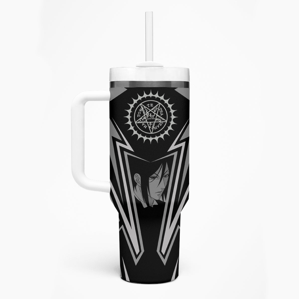 Black Butler Kuroshitsuji Tumbler With Handle Anime Style