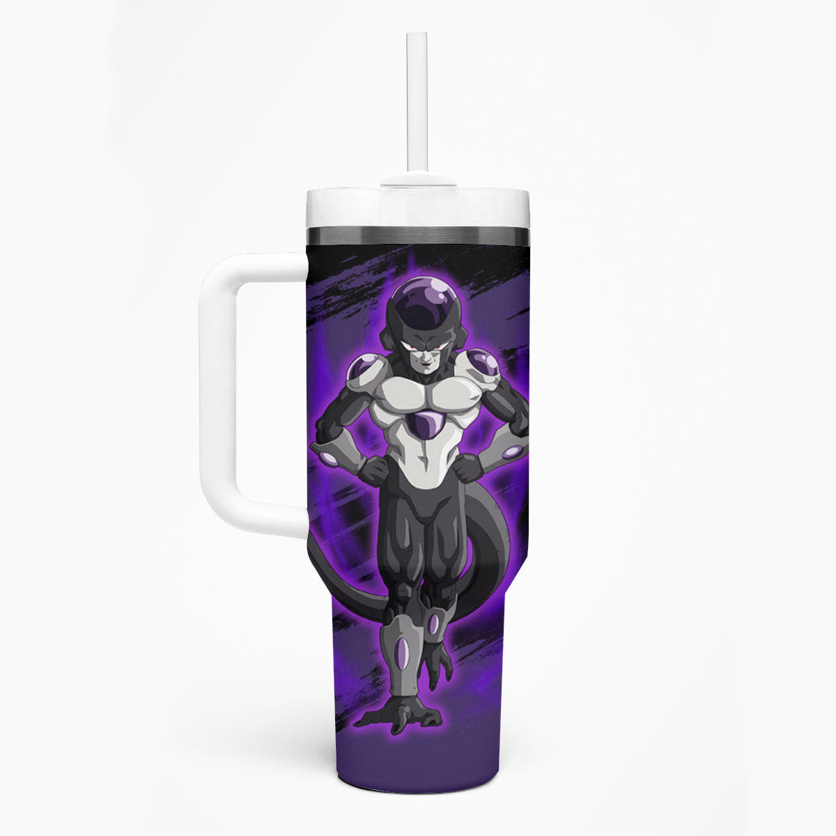 Black Frieza Tumbler With Handle Dragon Ball Super