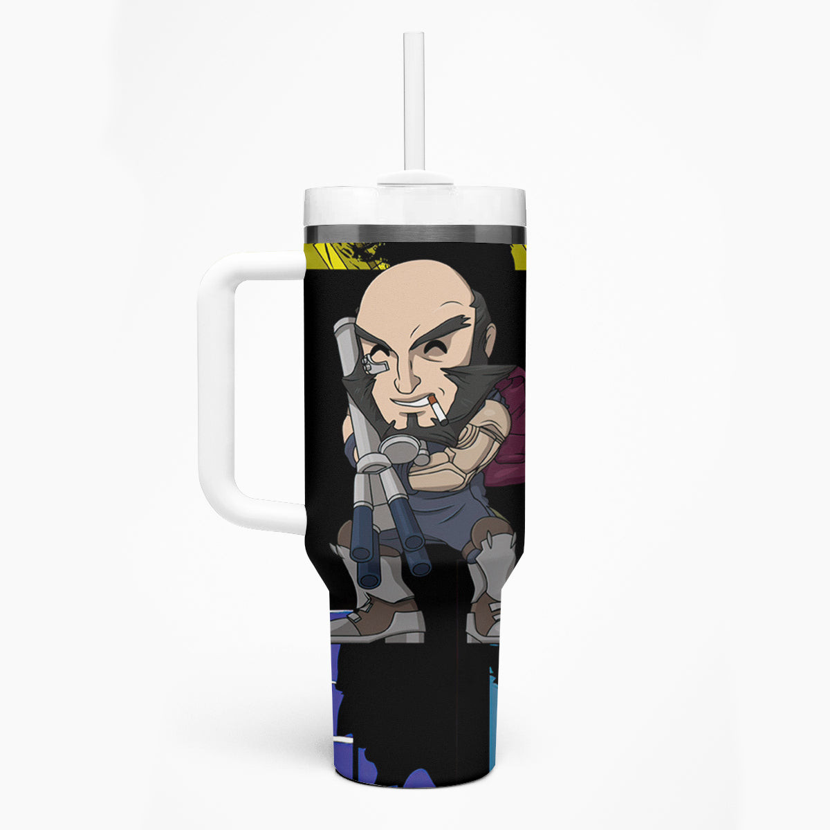 Black Jet Tumbler With Handle