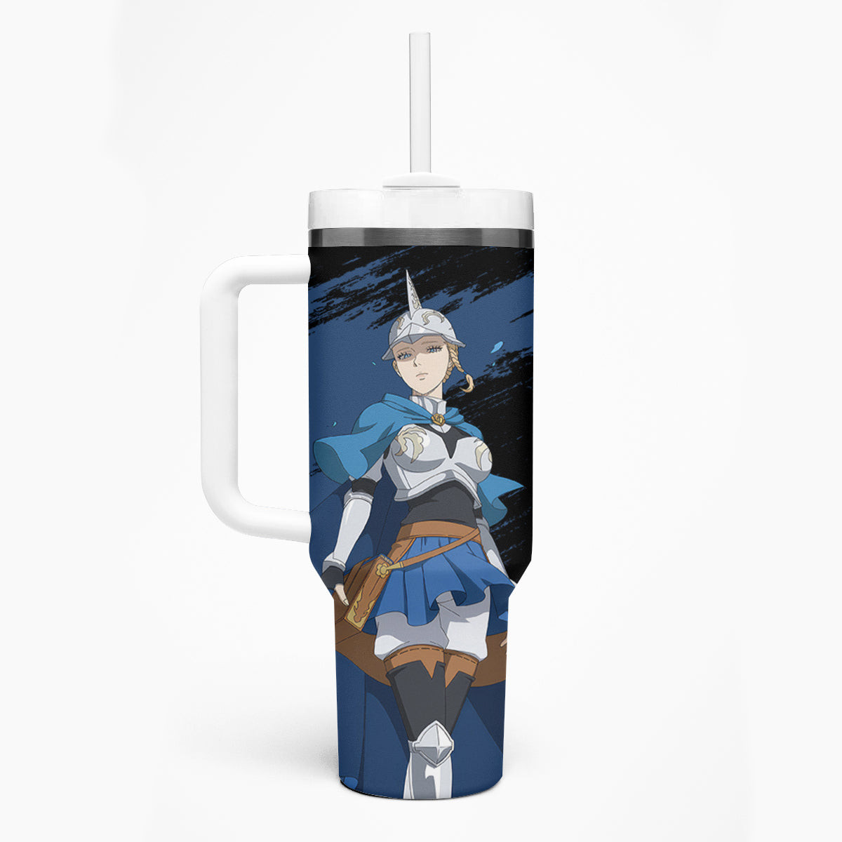 Blue Rose Charlotte Roselei Tumbler With Handle Black Clover