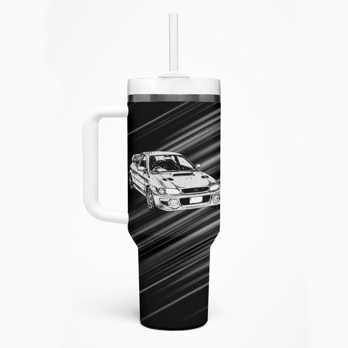 Bunta Fujiwara Impreza Initial D Tumbler With Handle Manga Mix Anime Style