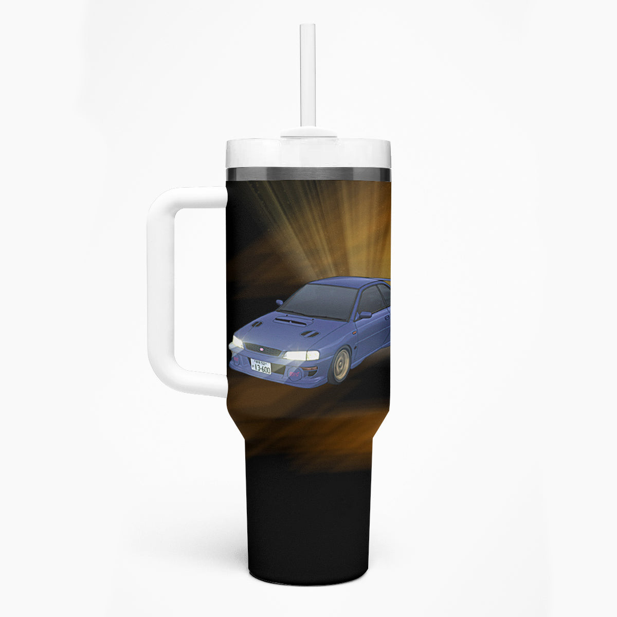 Bunta Fujiwara Initial D Tumbler With Handle Manga Mix Anime Style