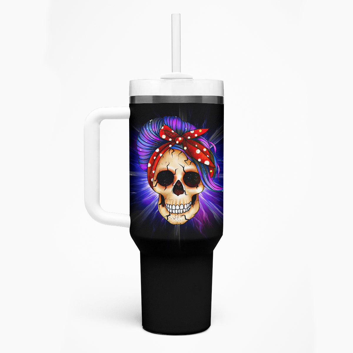 But Did You Die Mom Life Purple Messy Bun Tumbler With Handle