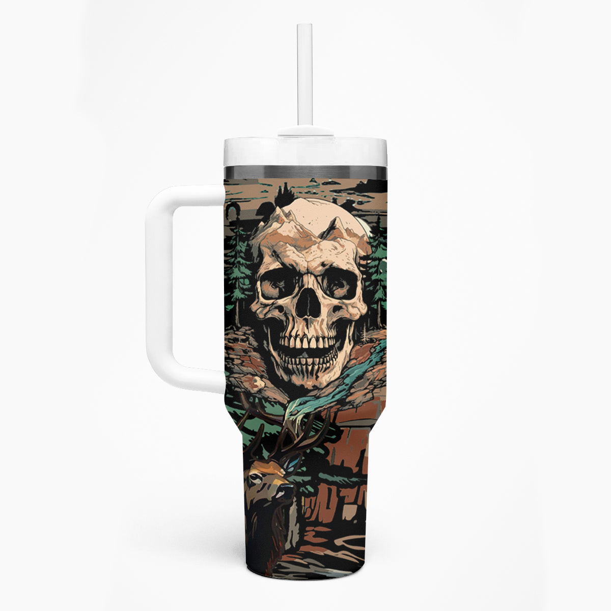 Skull Hunt Tumbler With Handle The Best Kine Of Raiser A Hunting
