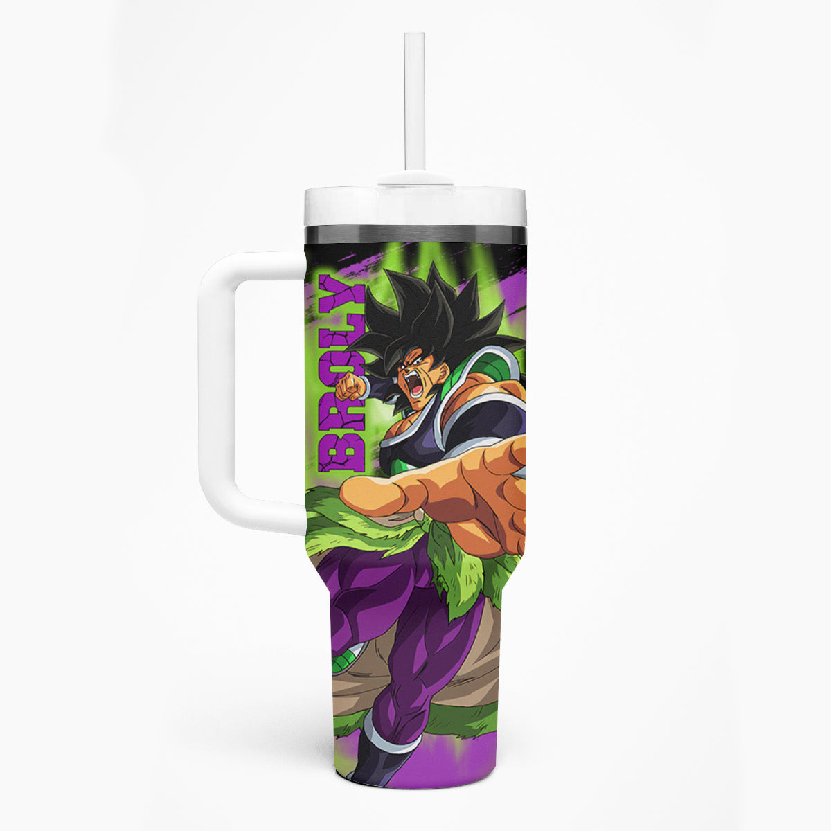 Super Broly Tumbler With Handle