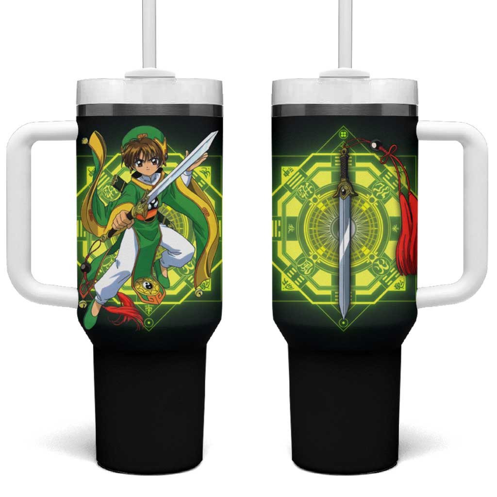 Syaoran Li Cardcaptor Sakura Tumbler With Handle Magic Warrior Boy Anime Style