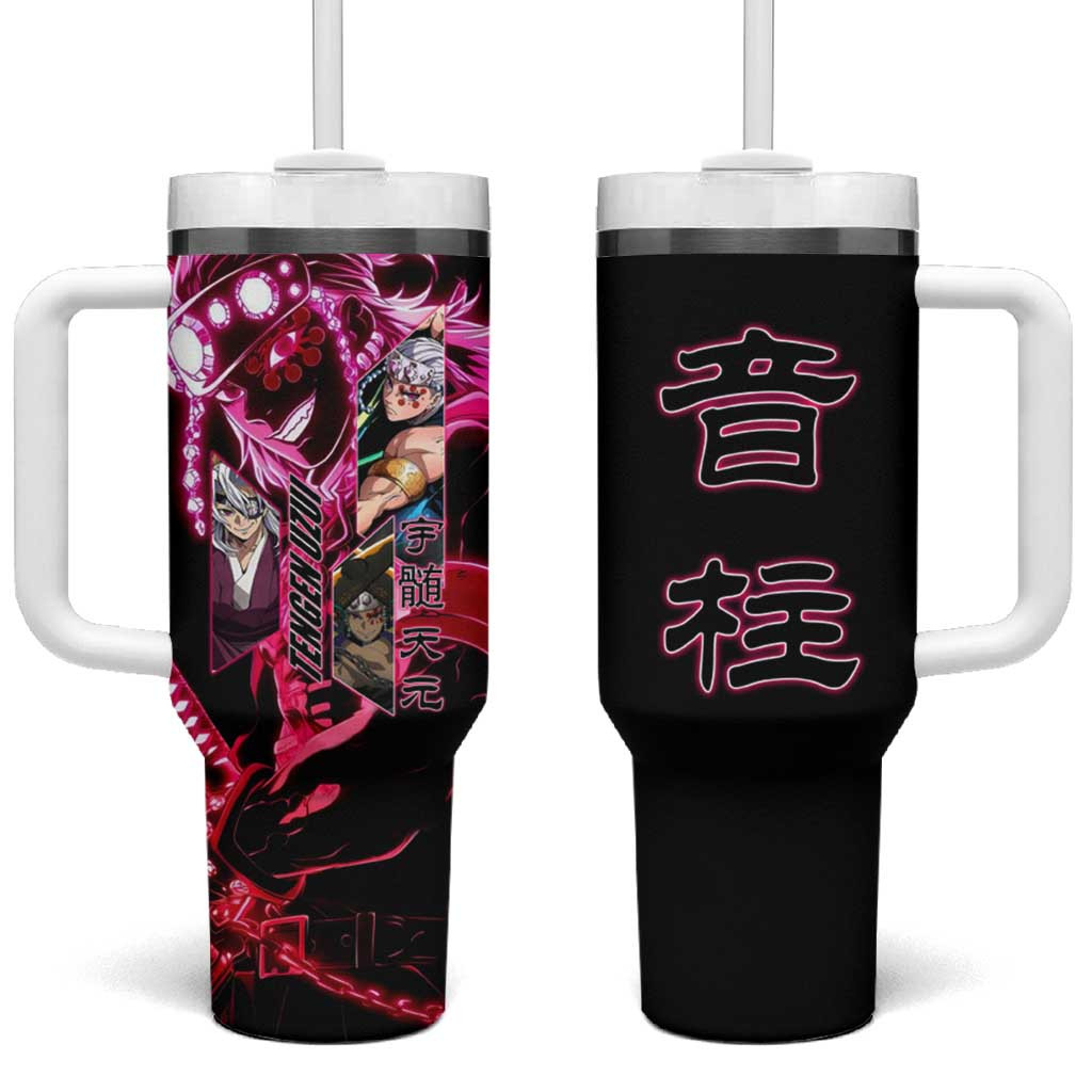 Tengen Uzui Demon Slayer Tumbler With Handle With Sound Hashira Anime