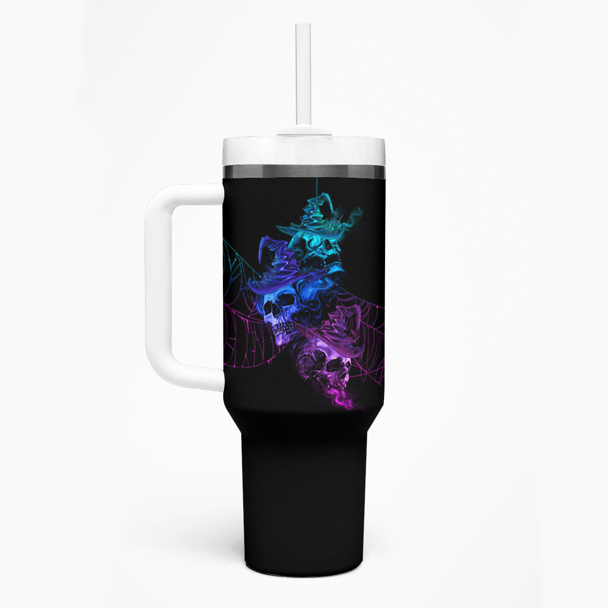 The Good Girl In Me Got Tired Skull Witch Halloween Tumbler With Handle