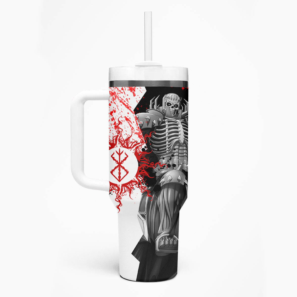 The Skull Knight Berserk Tumbler With Handle Anime Japan Style