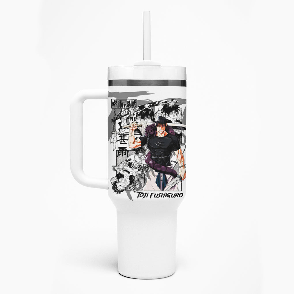 Toji Fushiguro Jujutsu Kaisen Tumbler With Handle Anime Mix Manga Style