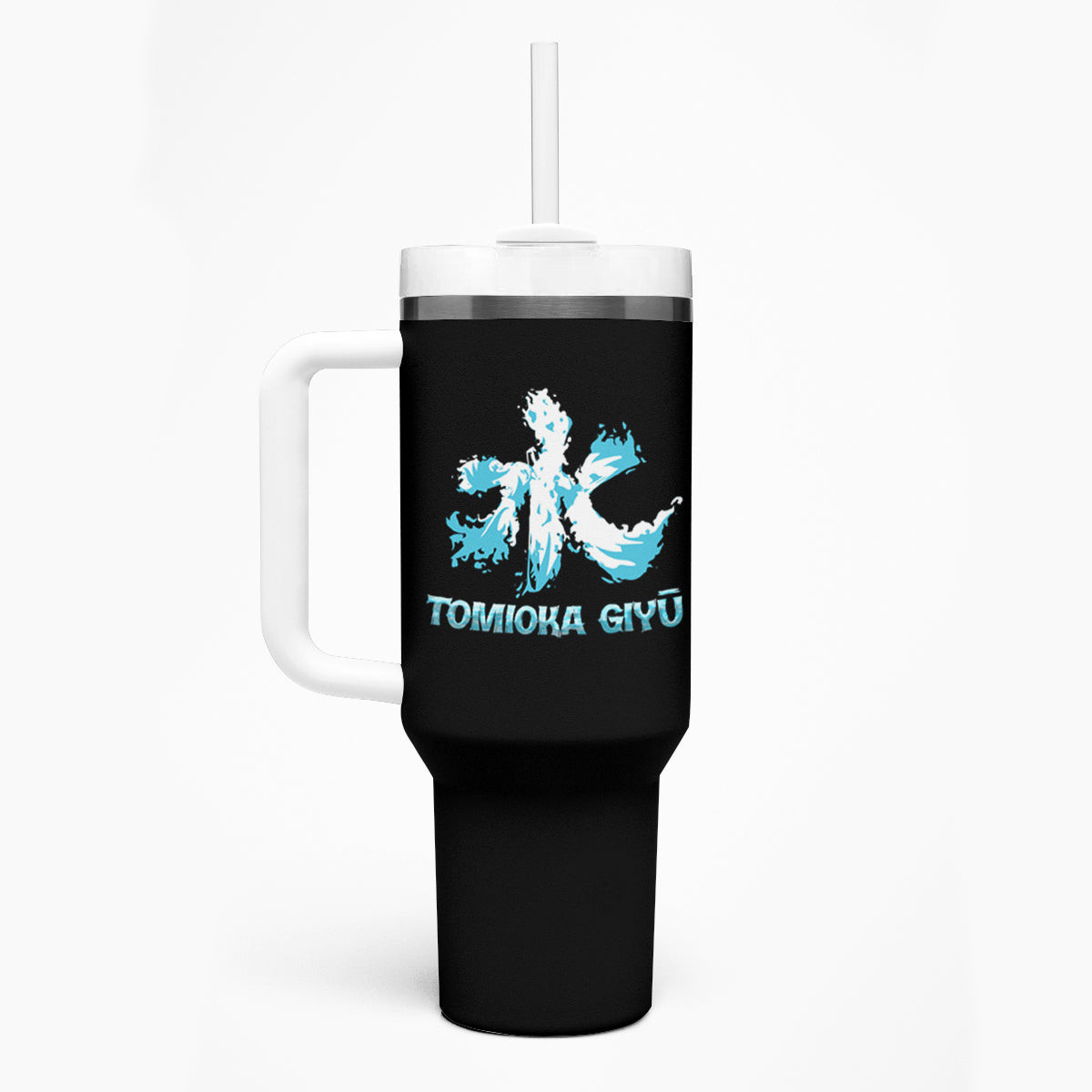 Tomioka Giy Demon Slayer Tumbler With Handle Anime Style