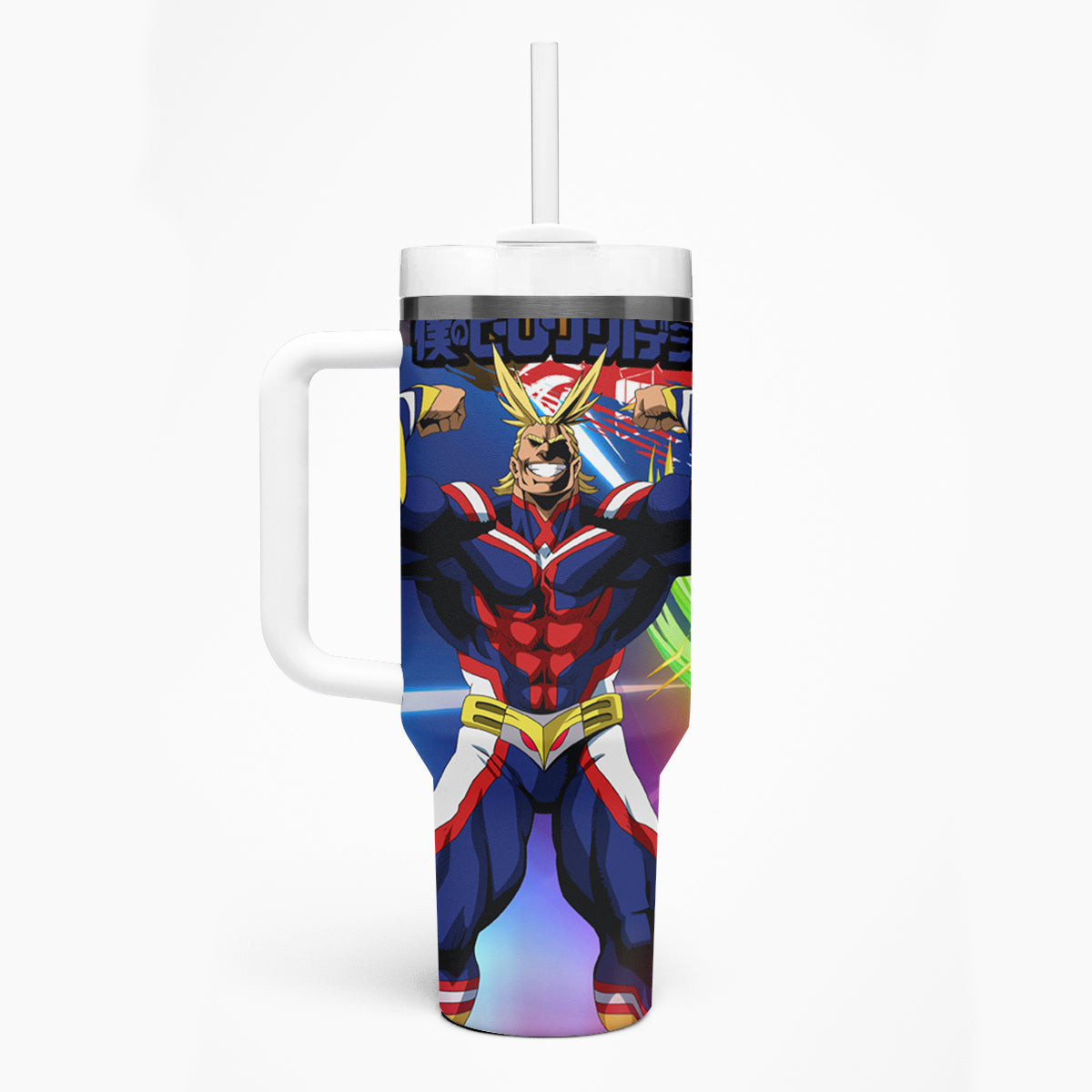 Toshinori Yagi My Hero Academia Tumbler With Handle Anime Style