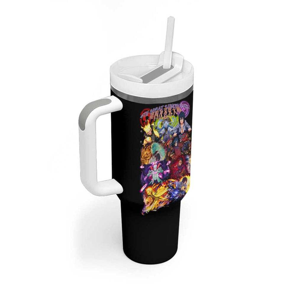 4th Great Shinobi War Naruto Shippuden Tumbler With Handle Japan Anime Style
