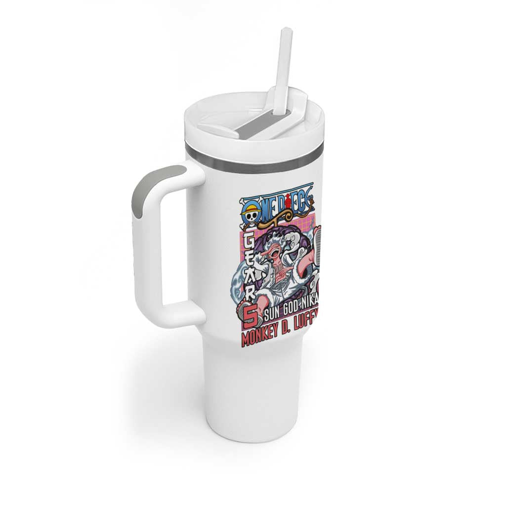 5th Gear Luffy One Piece Tumbler With Handle Anime Style