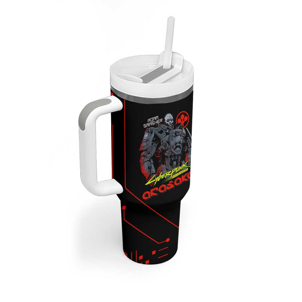 Adam Smasher Cyberpunk Edgerunners Tumbler With Handle Anime Style