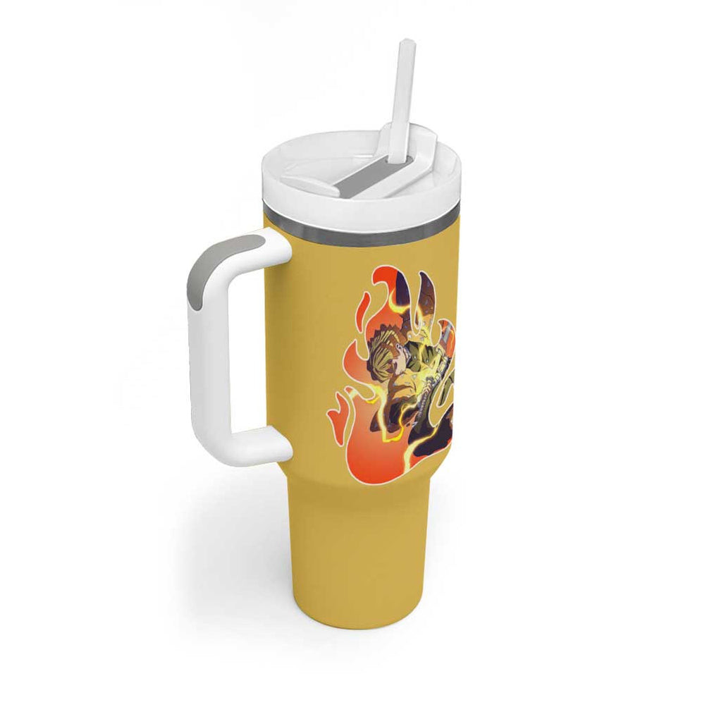 Agatsuma Zenitsu V2 Demon Slayer Tumbler With Handle Anime Style
